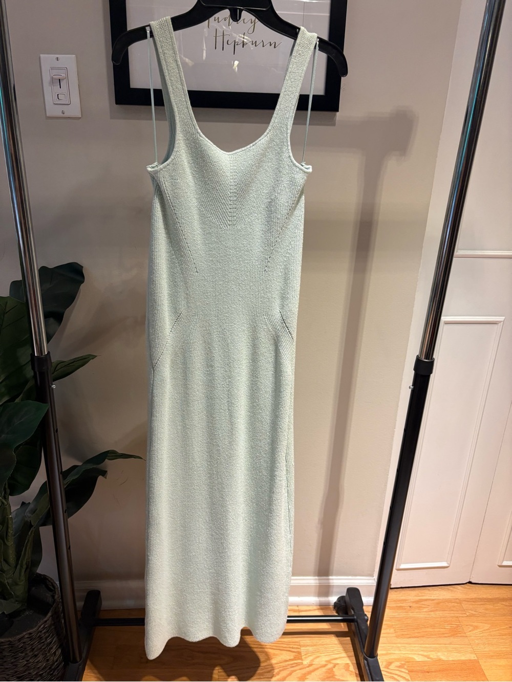 Freshman Mint Green Knit Tank Maxi Dress - Size M